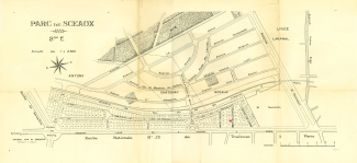 Lotissement du Parc de Sceaux : plan de la section E