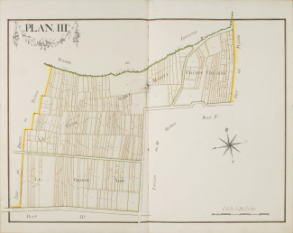 Plan Le Clos Saint-Marcel par Cicille (1781)