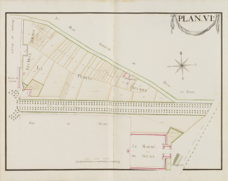 Plan La Plante Paulmier et le marché de Sceaux (1781)